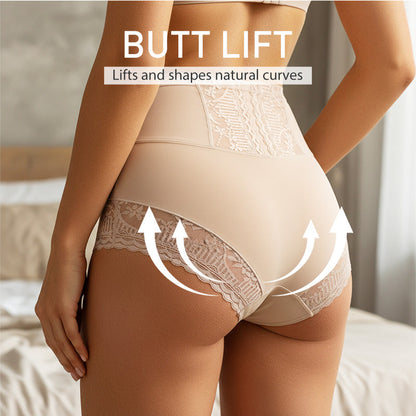 👙2026 New arrival 43% OFF! ！✨Women’s Lace High-Waisted Tummy Control Butt Lifter Briefs