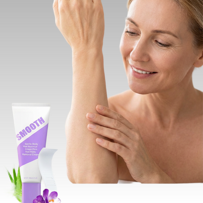 ✨ Silky Skin in 5 Minutes！ – Gentle Herbal Hair Removal Cream. Natural, Non-Irritating, Leaves You Radiant & Ready to Shine ，Free scraper💁‍♀️🌿