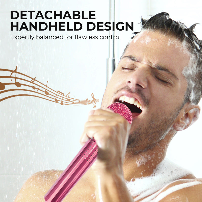🎤🔊 Creative Microphone Shower Head – Realistic Grip, High Pressure, Easy to Clean. Sing, Shower & Rock On! 🤘
