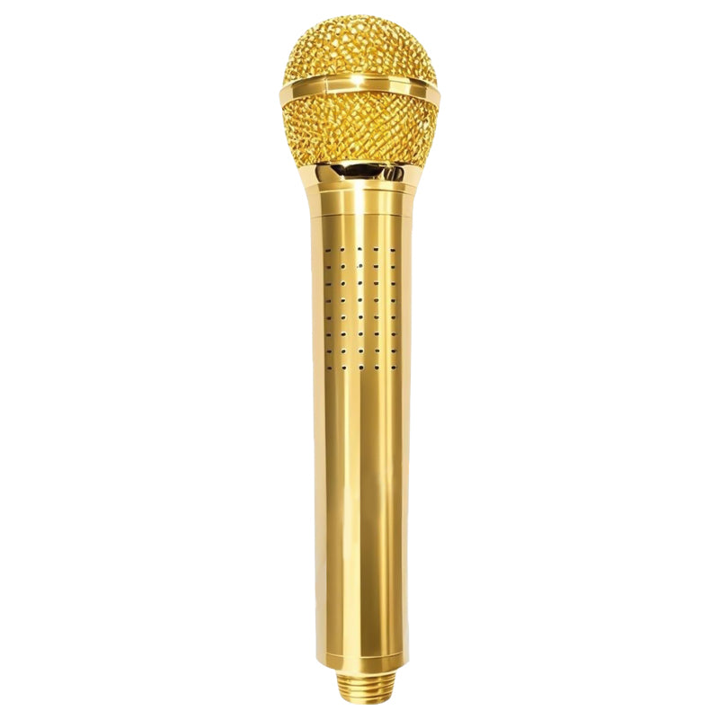 🎤🔊 Creative Microphone Shower Head – Realistic Grip, High Pressure, Easy to Clean. Sing, Shower & Rock On! 🤘