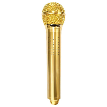 🎤🔊 Creative Microphone Shower Head – Realistic Grip, High Pressure, Easy to Clean. Sing, Shower & Rock On! 🤘