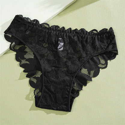 🌸💖 Women's Floral Lace Bikini Panty – Low-Waist, Sexy & Sweet, All-Day Comfort. Add a Touch of Elegance to Your Lingerie Drawer! 👙✨