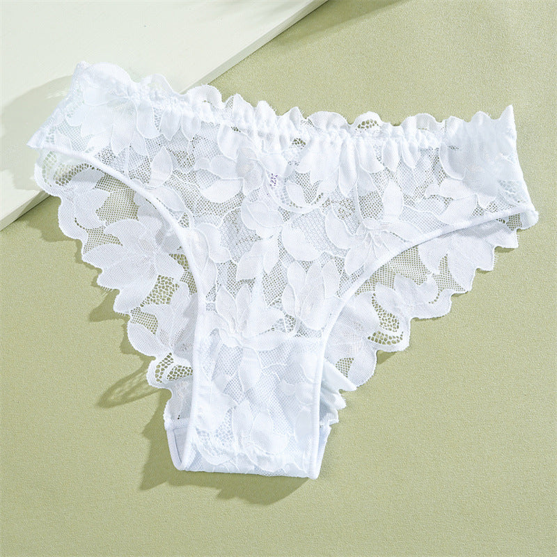 🌸💖 Women's Floral Lace Bikini Panty – Low-Waist, Sexy & Sweet, All-Day Comfort. Add a Touch of Elegance to Your Lingerie Drawer! 👙✨