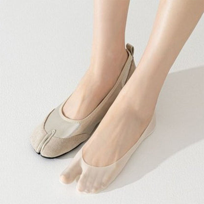 🧦💨 Women's Breathable Split-Toe Socks – Invisible, Ultra-Light, Anti-Slip. Must-Have for Open-Toe Shoes & Home Workouts! ✅🩰